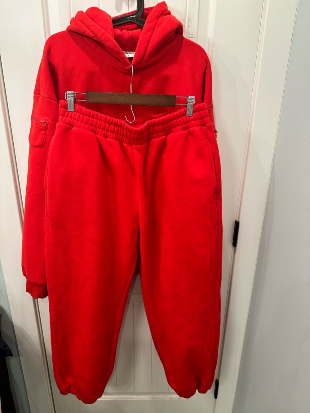 COMFRT Bright Red Heavyweight Hoodie & Sweatpants Tracksuit Set XL